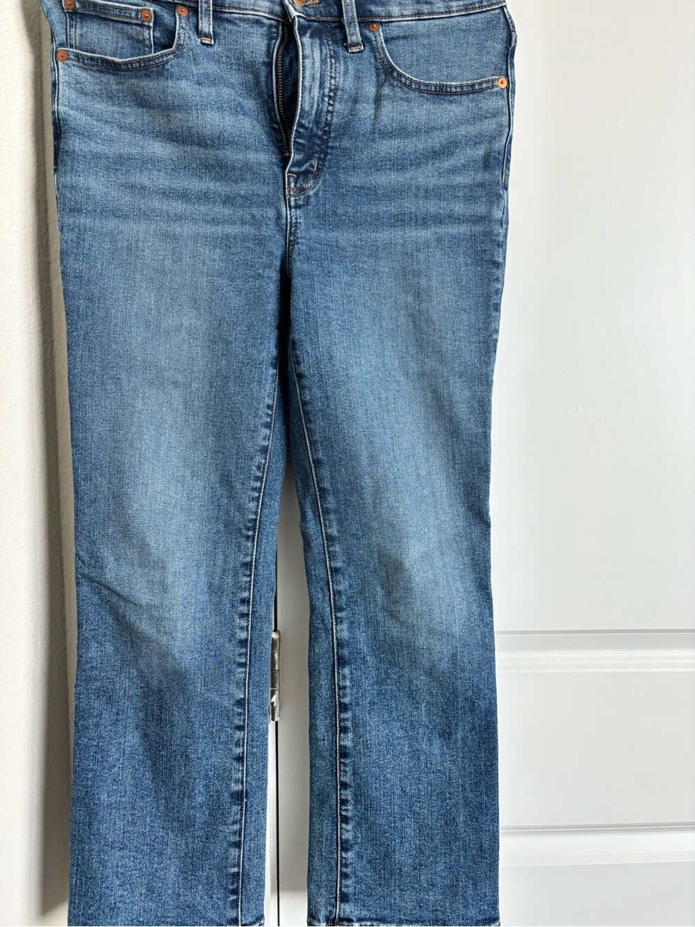 Madewell Mid-Blue Straight Leg Jeans